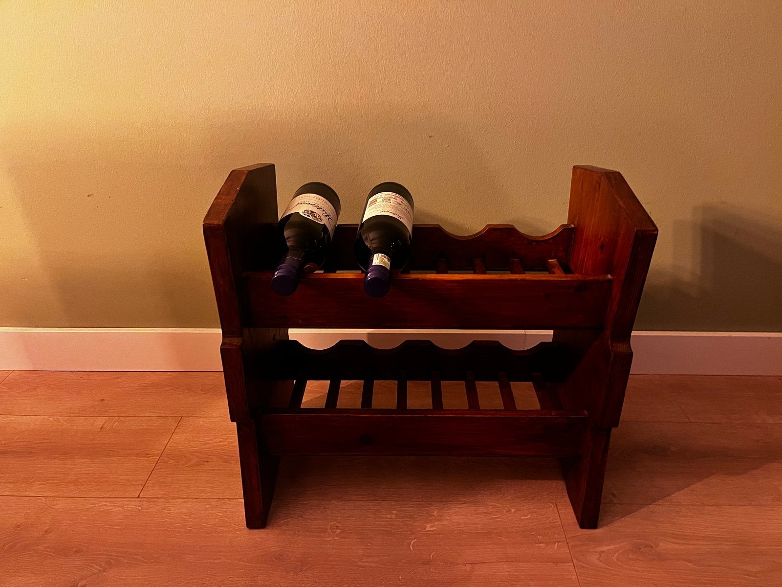 Houten wijnrek voor 8 flessen (49x27x47 cm), Ophalen, Gebruikt, 5 tot 15 flessen, 5 – 50
