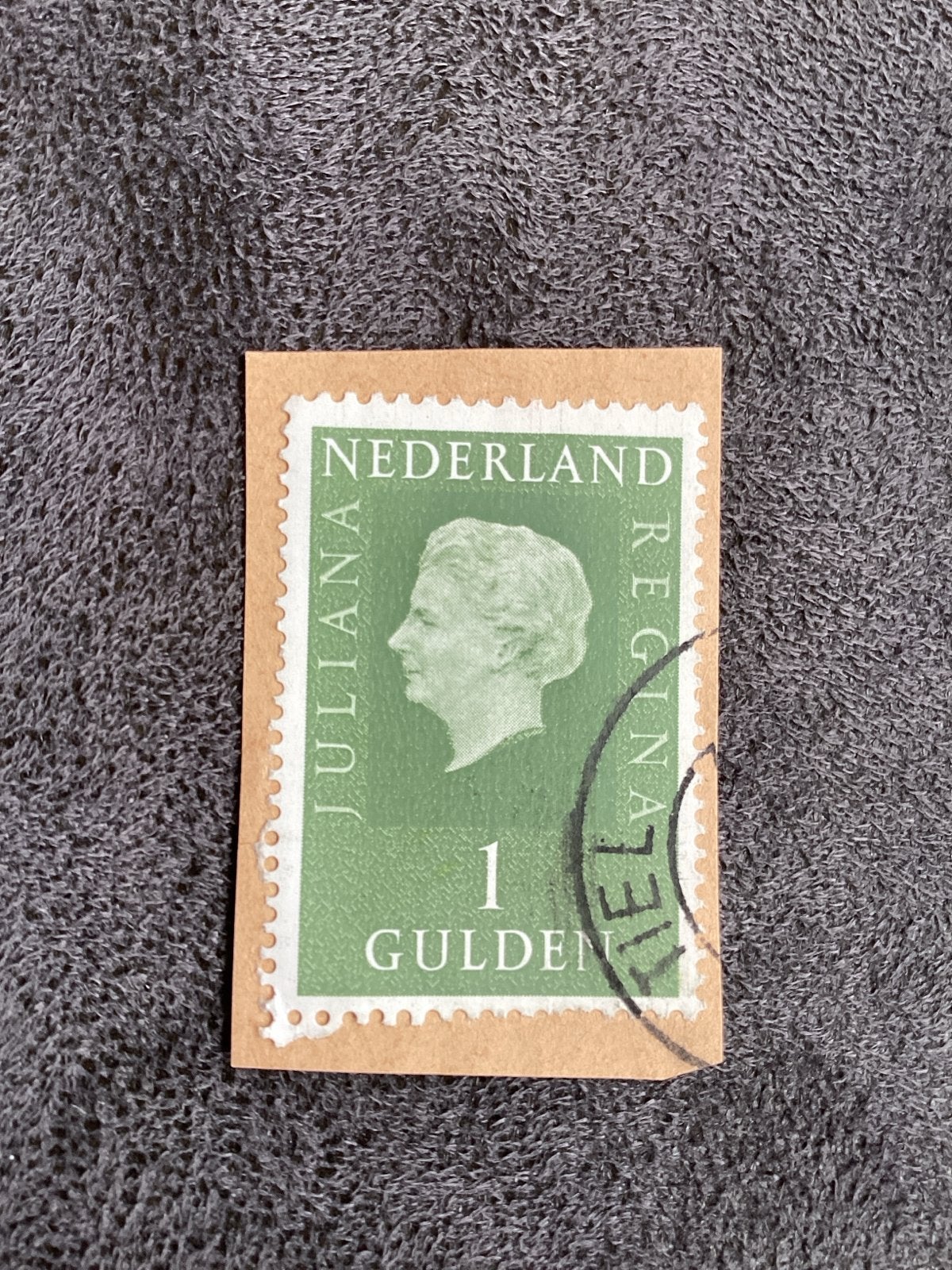 Nederlandse postzegel Juliana Regina 1 Gulden, Ophalen of Verzenden, Na 1940, Gestempeld