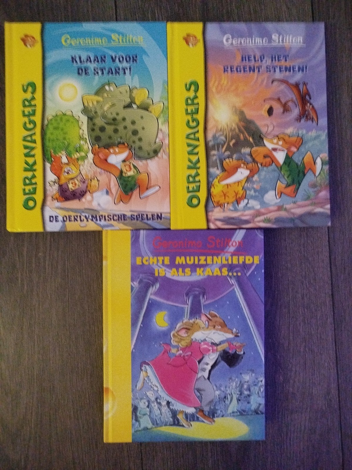 GERONIMO STILTON COLLECTIE HARDCOVER 3 STUKS, Gelezen, Fictie algemeen, Geronimo Stilton, Ophalen of Verzenden