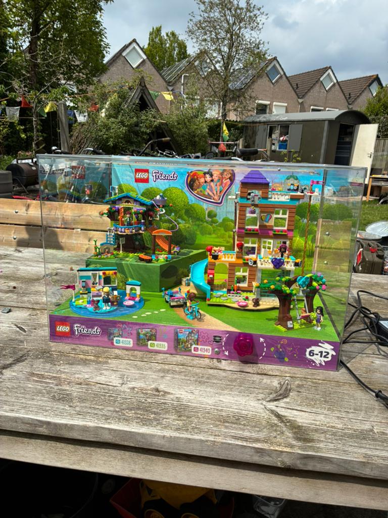 Lego friends winkel display 41338 41335 41340 metverlichting, Lego, Lego, Friends, Ophalen of Verzenden