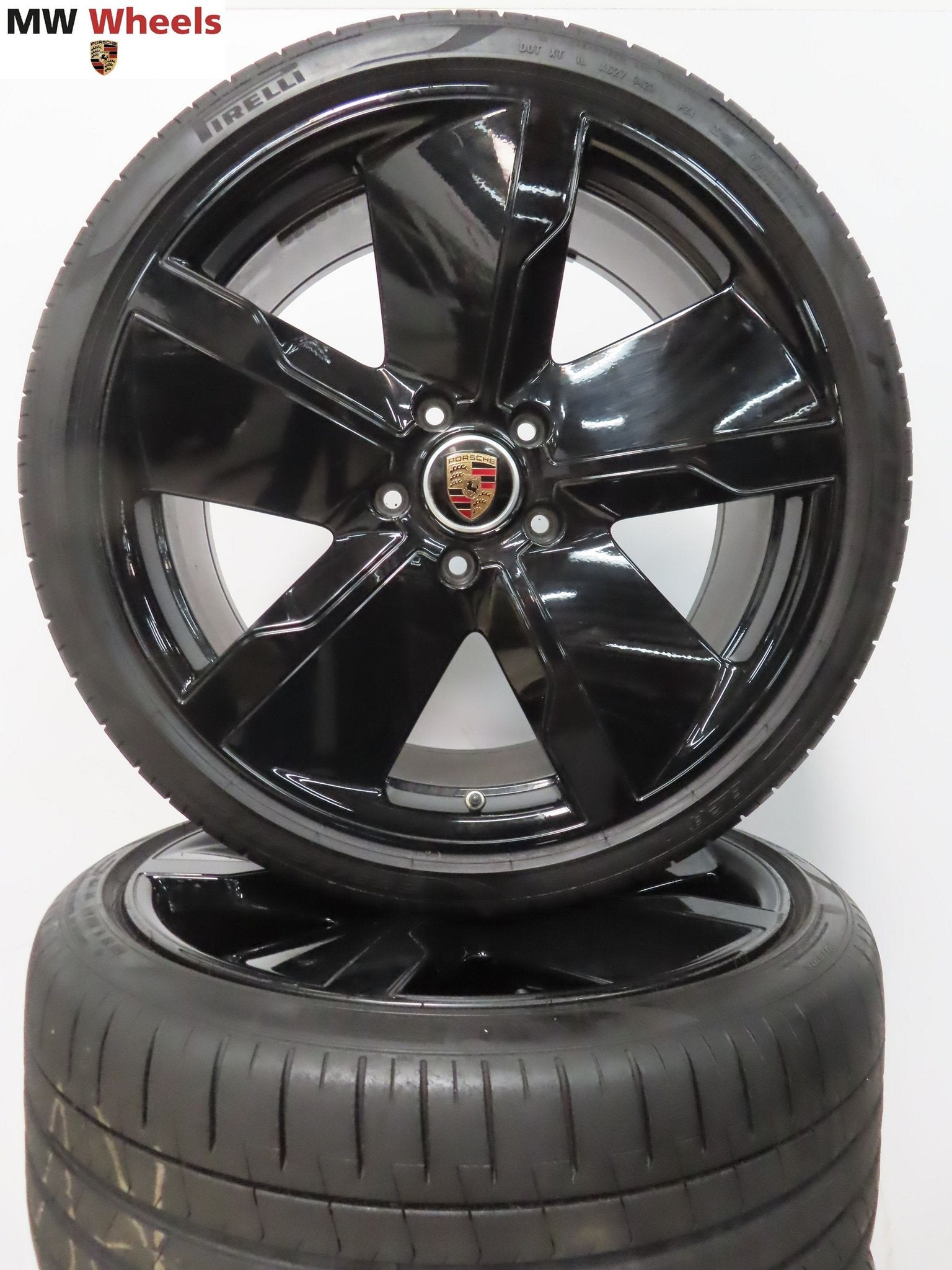 Porsche Taycan 21 inch velgen exclusive design zomerbanden, Gebruikt, -, 265 mm, -