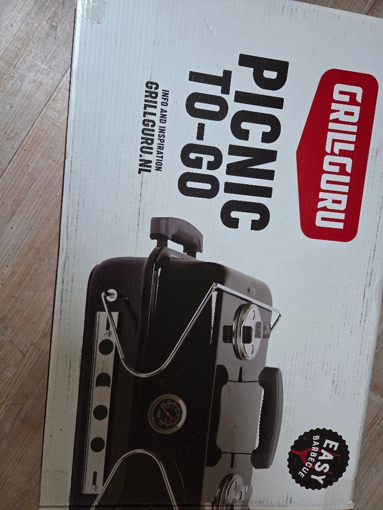 Grill Guru Picnic houtskool BBQ to go, Ophalen, Nieuw, Grill Guru