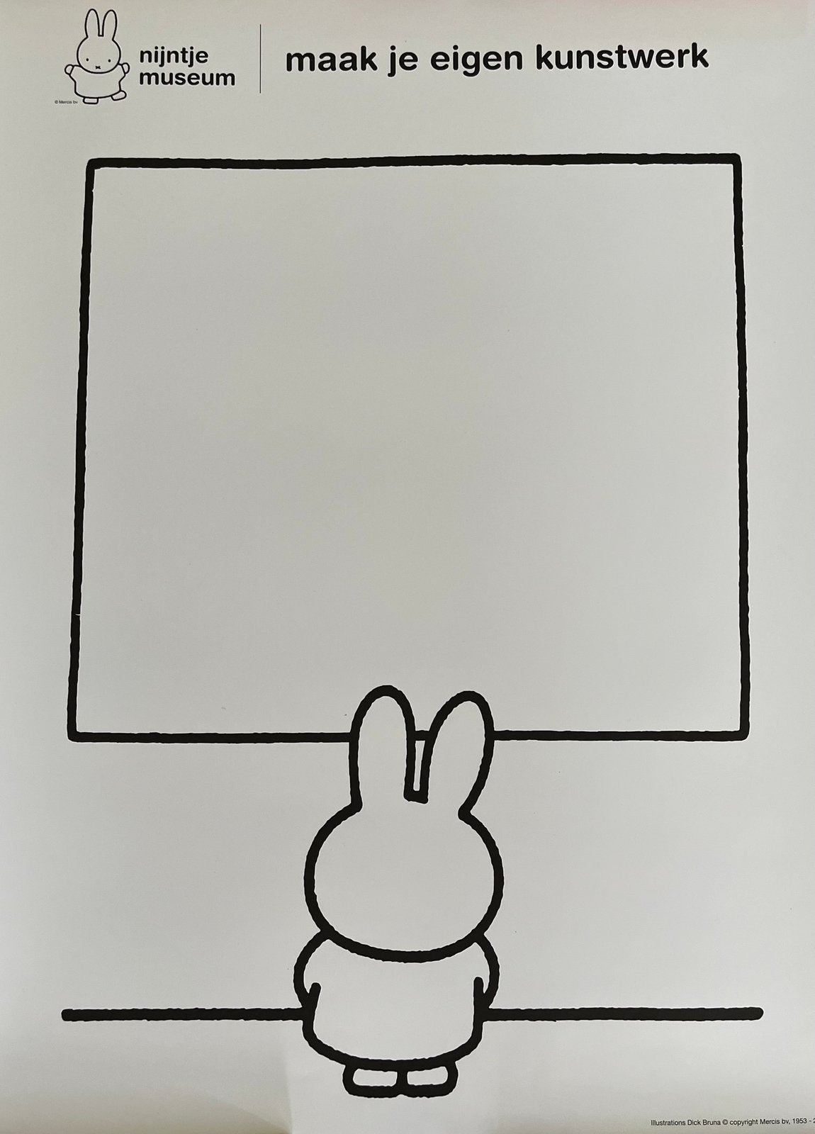 Nijntje poster “Maak je eigen kunstwerk”, Ophalen, Nieuw, Overige typen