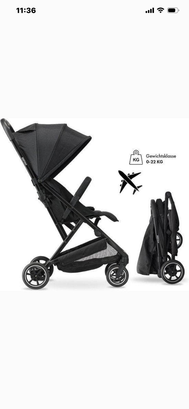 Deryan lichtgewicht buggy inklapbaar, Kinderen en Baby's, Buggy's, Ophalen, Zo goed als nieuw