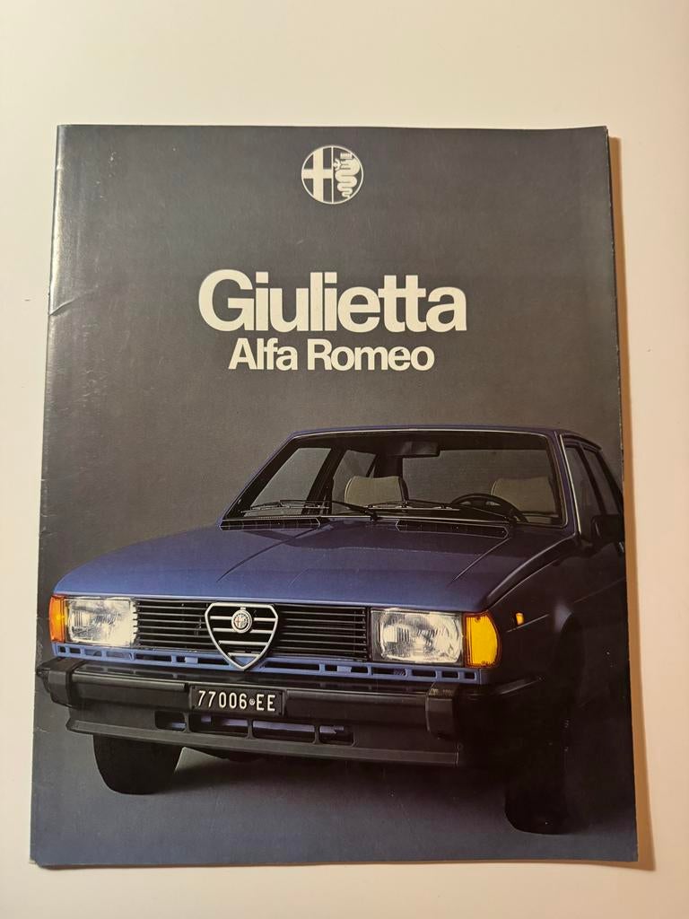 Folder Alfa Romeo Giulietta 1978, Ophalen of Verzenden, Gelezen, Alfa Romeo