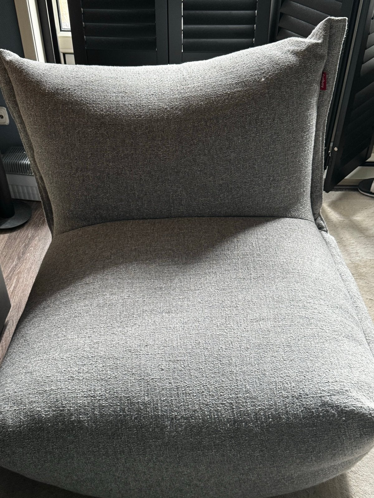 Fatboy Bonbaron Slim Boucle fauteuil - Grijs, Ophalen, Zo goed als nieuw, Eén, Stof