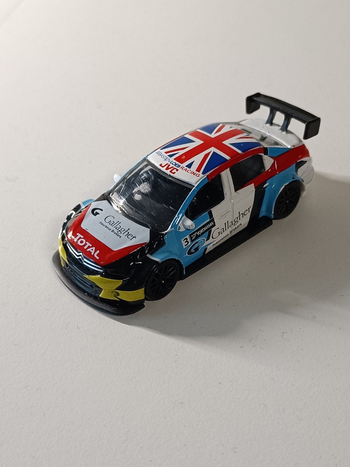 Norev Citroën WTCC met Britse vlag - Gallagher Total, Ophalen of Verzenden