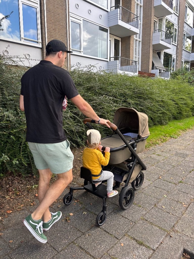 Dubatti kinderwagen, Gebruikt, Verstelbare duwstang, Combiwagen, Ophalen
