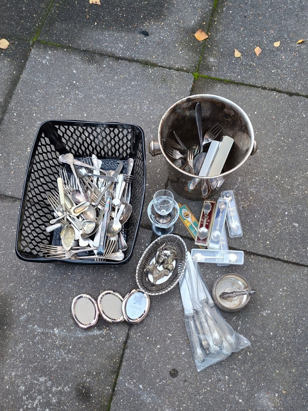 partij verzilverd bestek en accessoires (90/100, keltum), Ophalen of Verzenden