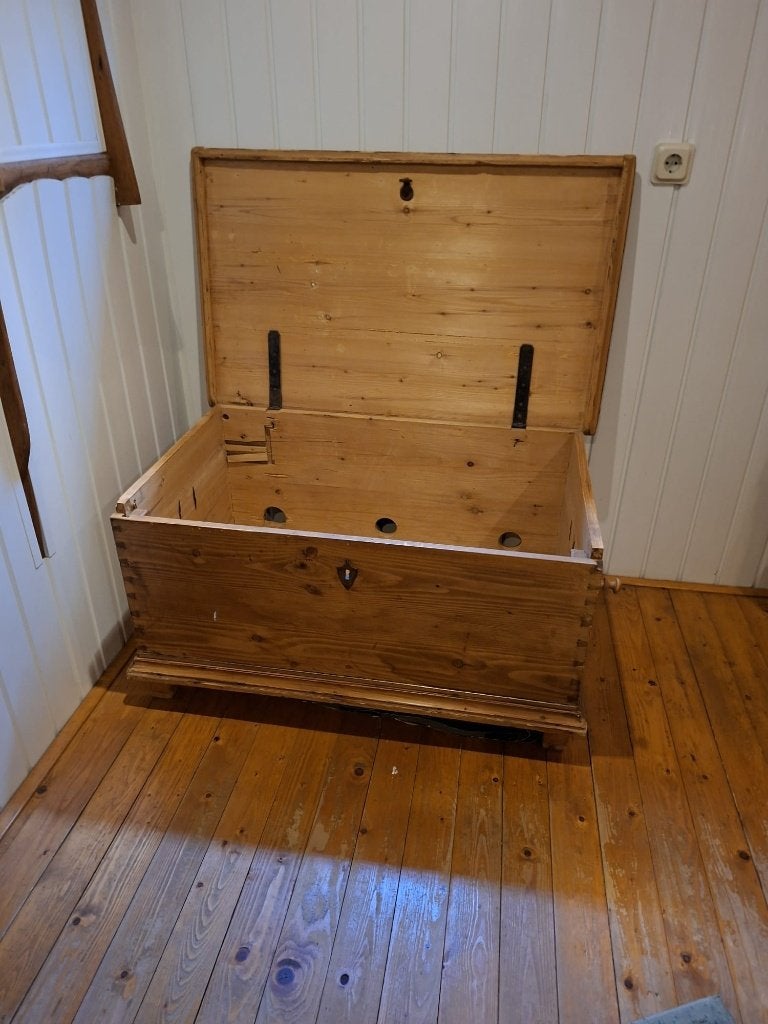 Grenen Dekenkist, Huis en Inrichting, Ophalen, Gebruikt, 50 tot 100 cm, Grenenhout