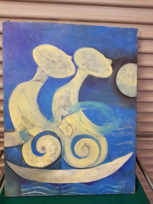 Schilderij op doek, artistiek leven, Ophalen of Verzenden, 'T Olde Gre-j, Info@toldegrej.nl, Endepoelstraat 20f Didam