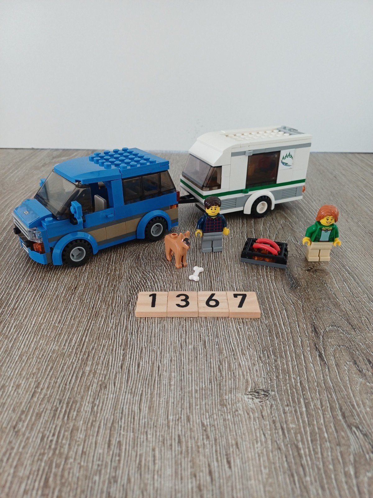 Lego City Auto met Caravan 60117, Ophalen of Verzenden, Gebruikt