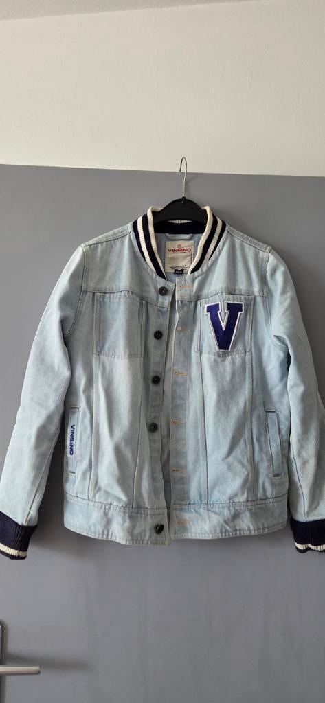 Stoere spijkerjas Vingino, Ophalen of Verzenden, Zo goed als nieuw, Jongen, Jas
