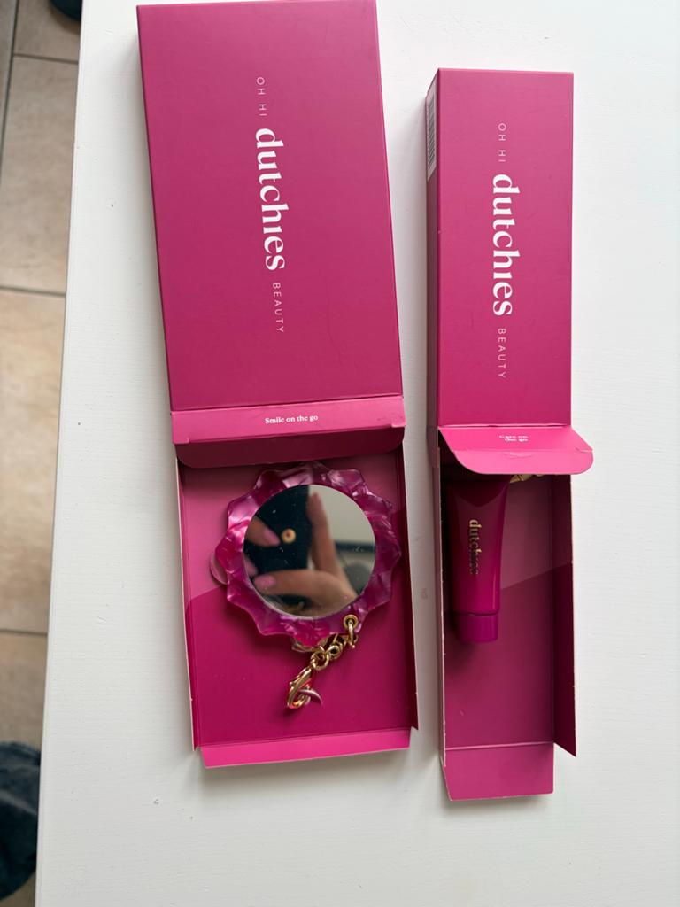 Dutchies Spiegeltje & Lipgloss - Nieuw in verpakking, Lippen, Nieuw, Ophalen of Verzenden, Make-up