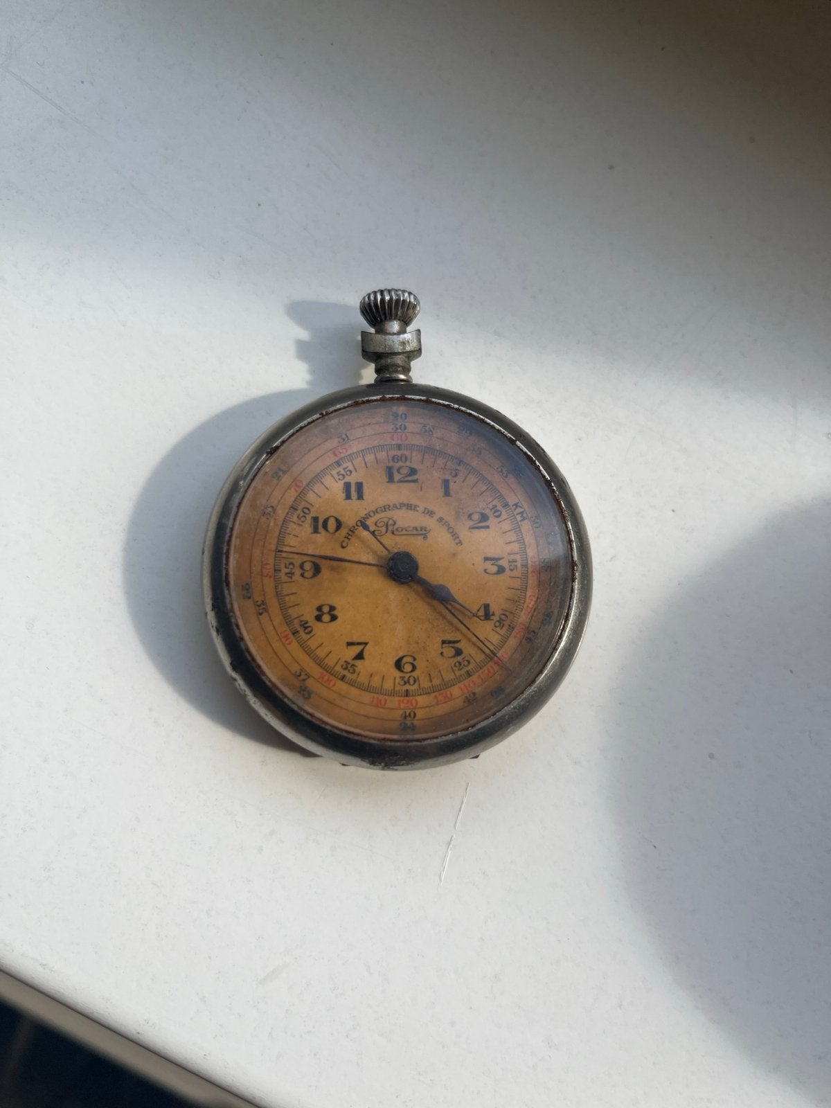 Antiek Zakhorloge Chronographe de Sport, Overige merken, Overige materialen, Zakhorloge, 1900 tot 1930