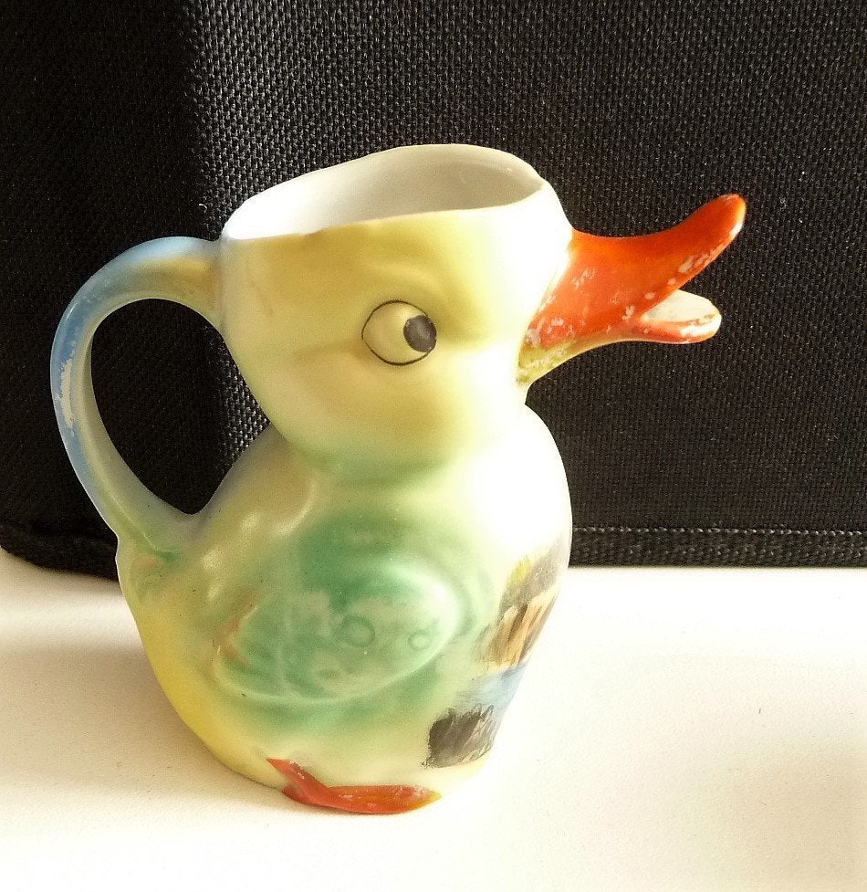 7 CHINESE EIERDOPJES EN MELKKANNETJE VINTAGE JR 50 60 PASEN, Verzenden, Overige typen, Zo goed als nieuw, Overige stijlen