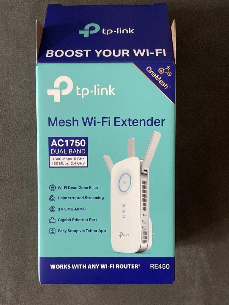TP-Link AC1750 Mesh Wi-Fi Extender RE450 Dual Band, Computers en Software, Onbekend, Ophalen of Verzenden, Zo goed als nieuw, Onbekend