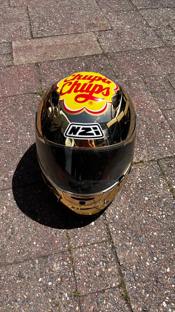 Gouden chupa chups helm, Ophalen of Verzenden, Zo goed als nieuw