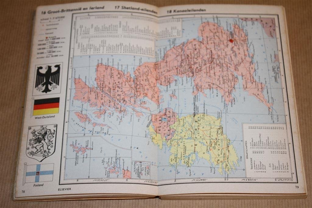 Elsevier atlas van de wereld., Boeken, Gelezen, Ophalen of Verzenden, Landkaart, 1800 tot 2000