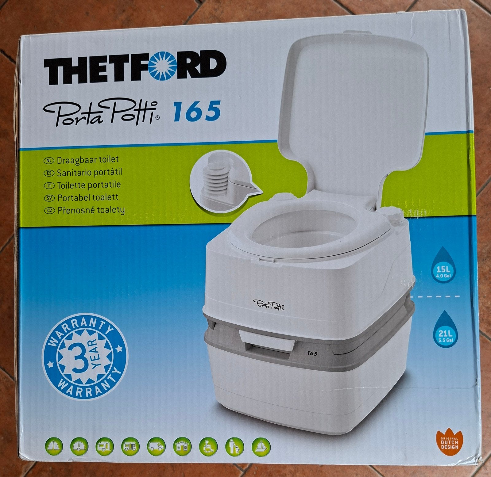 Thetford Porta Potti 165 Nieuw, Caravans en Kamperen, Kampeeraccessoires, Ophalen of Verzenden, Nieuw
