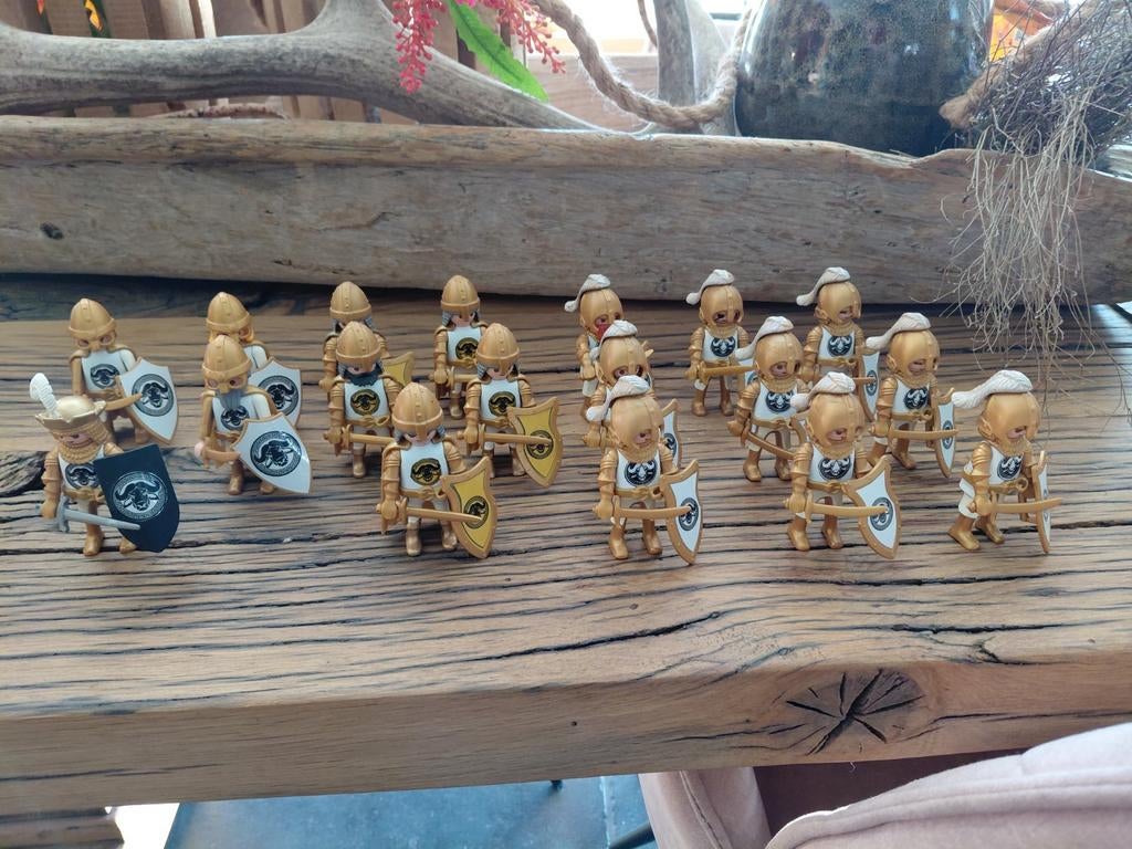 Playmobil custom ridders - Grote groep gouden ridders, Kinderen en Baby's, Speelgoed | Playmobil, Ophalen of Verzenden, Gebruikt