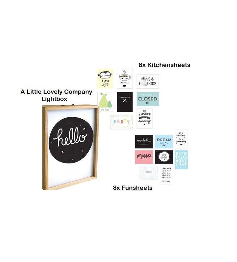 A Little Lovely Company Lightbox A4 - Incl 16 Sheets - NIEUW, 30 cm, Ophalen of Verzenden, Hout, 21 cm