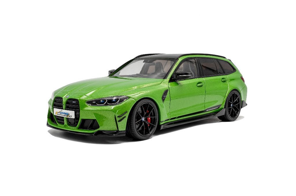 BMW M3 touring modelauto 1:18 groen, Ophalen of Verzenden, Nieuw, Auto, Solido