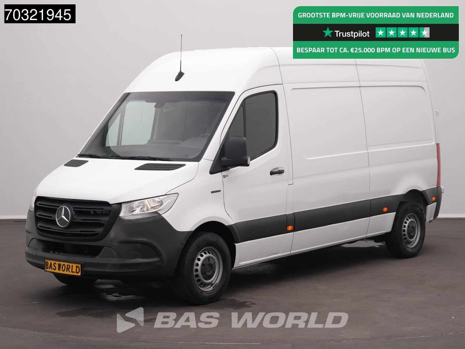 Mercedes eSprinter 312 112 L2H2 100% Elektrisch 55kWh 168km, Automaat, Stof, Gebruikt, 116 pk