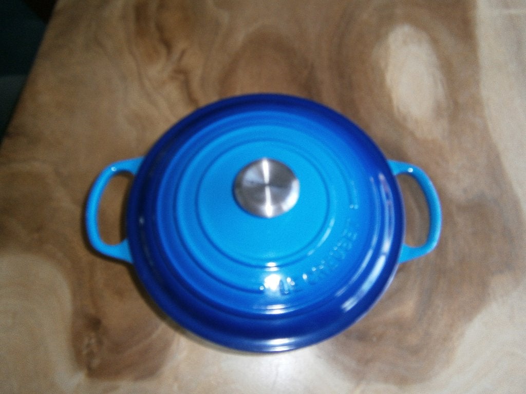 Le Creuset Signature braad/stoofpan, 26 cm. rond, Huis en Inrichting, Keuken | Potten en Pannen, Ophalen, Le Creuset, Zo goed als nieuw