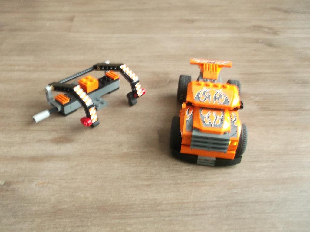 lego racers 8162 race rig (2009), Ophalen of Verzenden, Gebruikt, Complete set, Lego