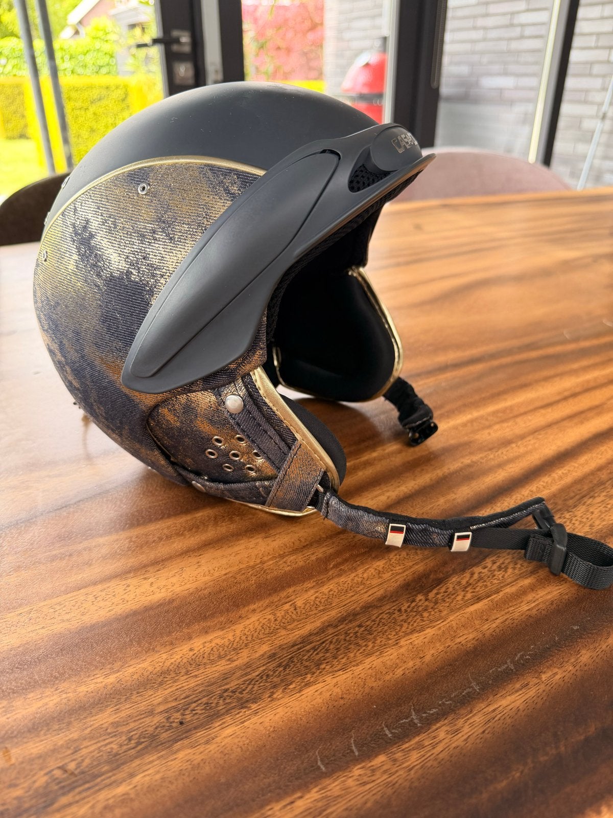 Casco SP-5.1 Skihelm Zwart/Goud Maat S (52-54cm) met Skibril, Sport en Fitness, Gebruikt, Overige typen, Skiën, Ophalen