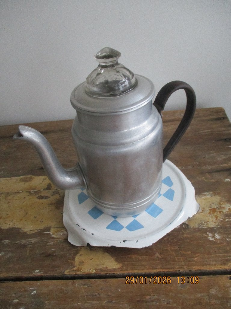 antieke brocante koffiepot / pruttelpot, Ophalen of Verzenden