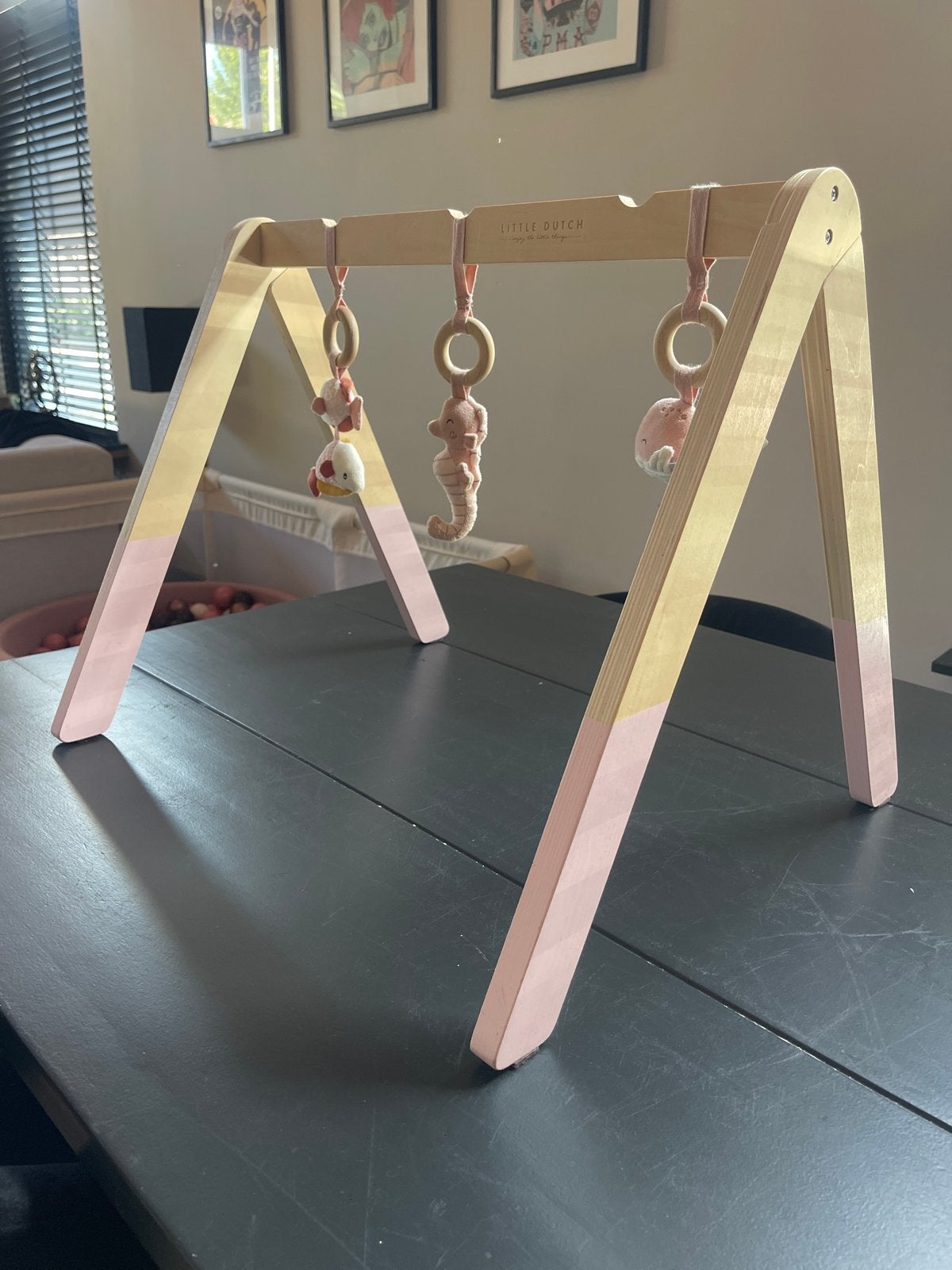 Little Dutch Babygym Hout - Roze, Kinderen en Baby's, Ophalen, Zo goed als nieuw, Babygym