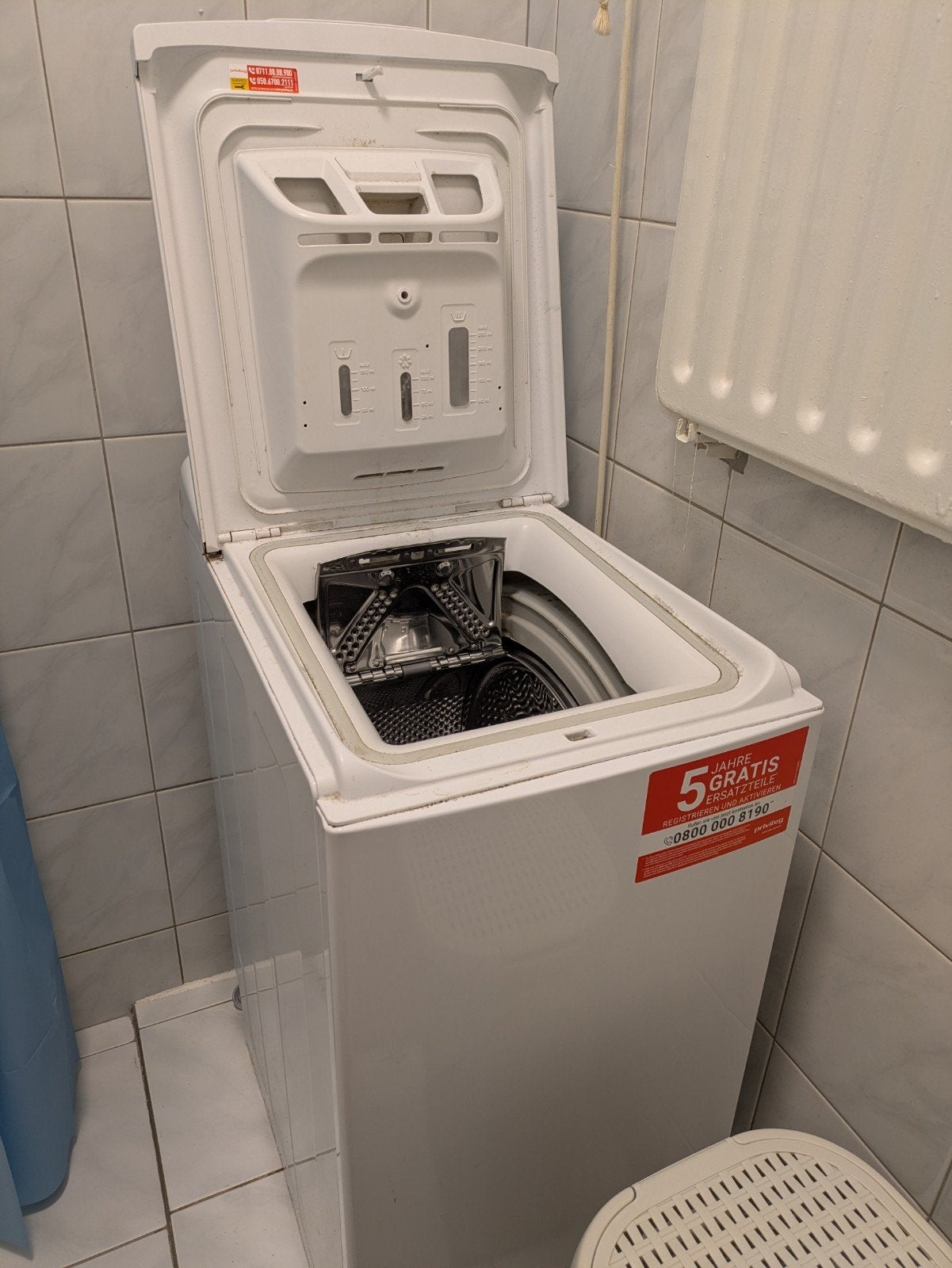 Privileg Bovenlader Wasmachine 6kg 1200 toeren, Ophalen, 1200 tot 1600 toeren, Gebruikt, 4 tot 6 kg