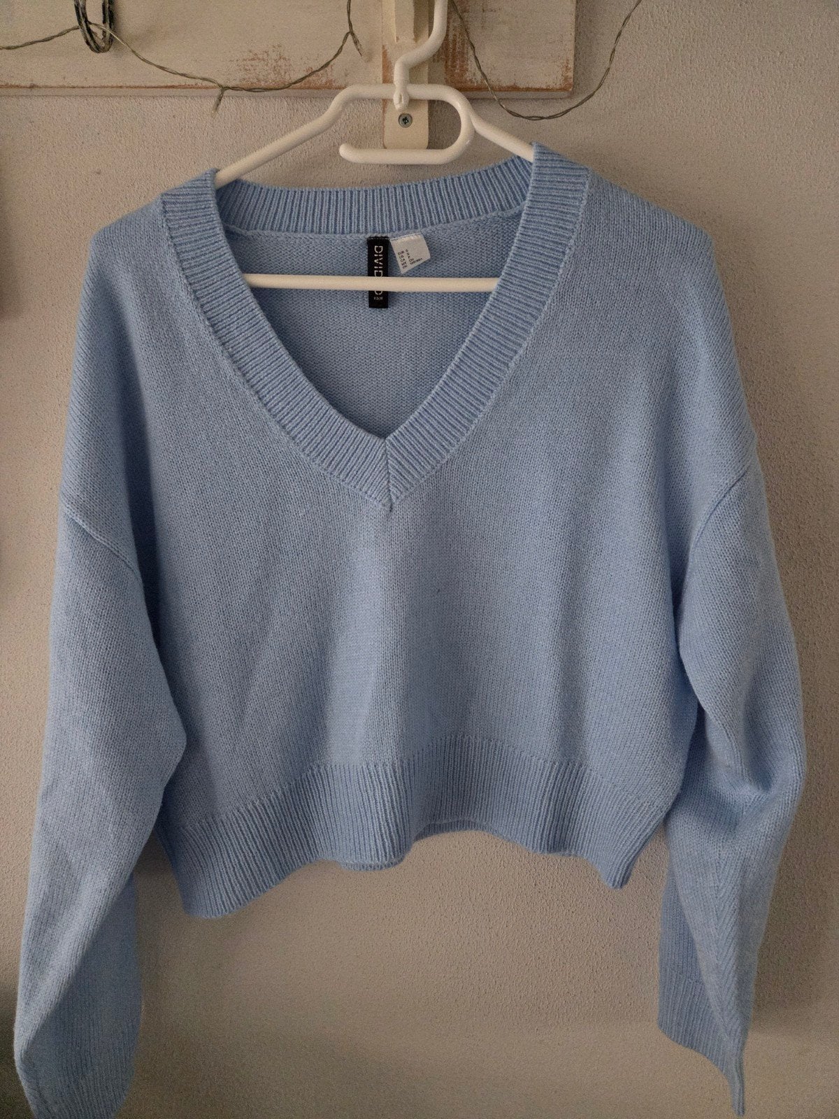 Lichtblauwe V-hals trui van Divided (H&M), Blauw, Ophalen of Verzenden, Maat 36 (S), Divided (H&M)