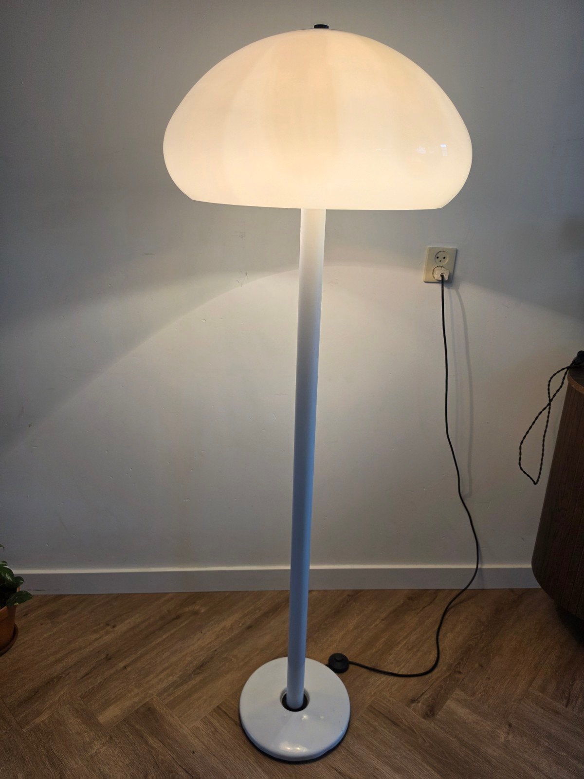 Willem hagoort xxl kap vintage lamp spaceage, Huis en Inrichting, Ophalen of Verzenden, Spaceage, 150 tot 200 cm, Kunststof
