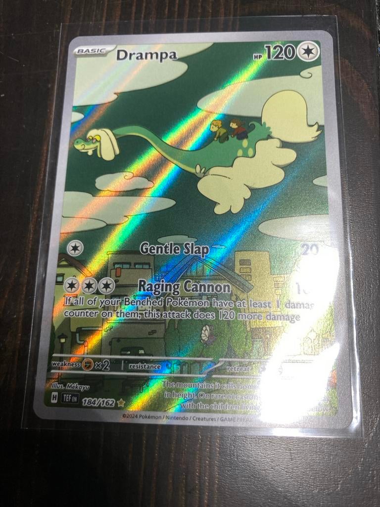 Drampa 184/162 - Mint! Pokémon Kaart, Ophalen of Verzenden, Nieuw, Losse kaart, Foil