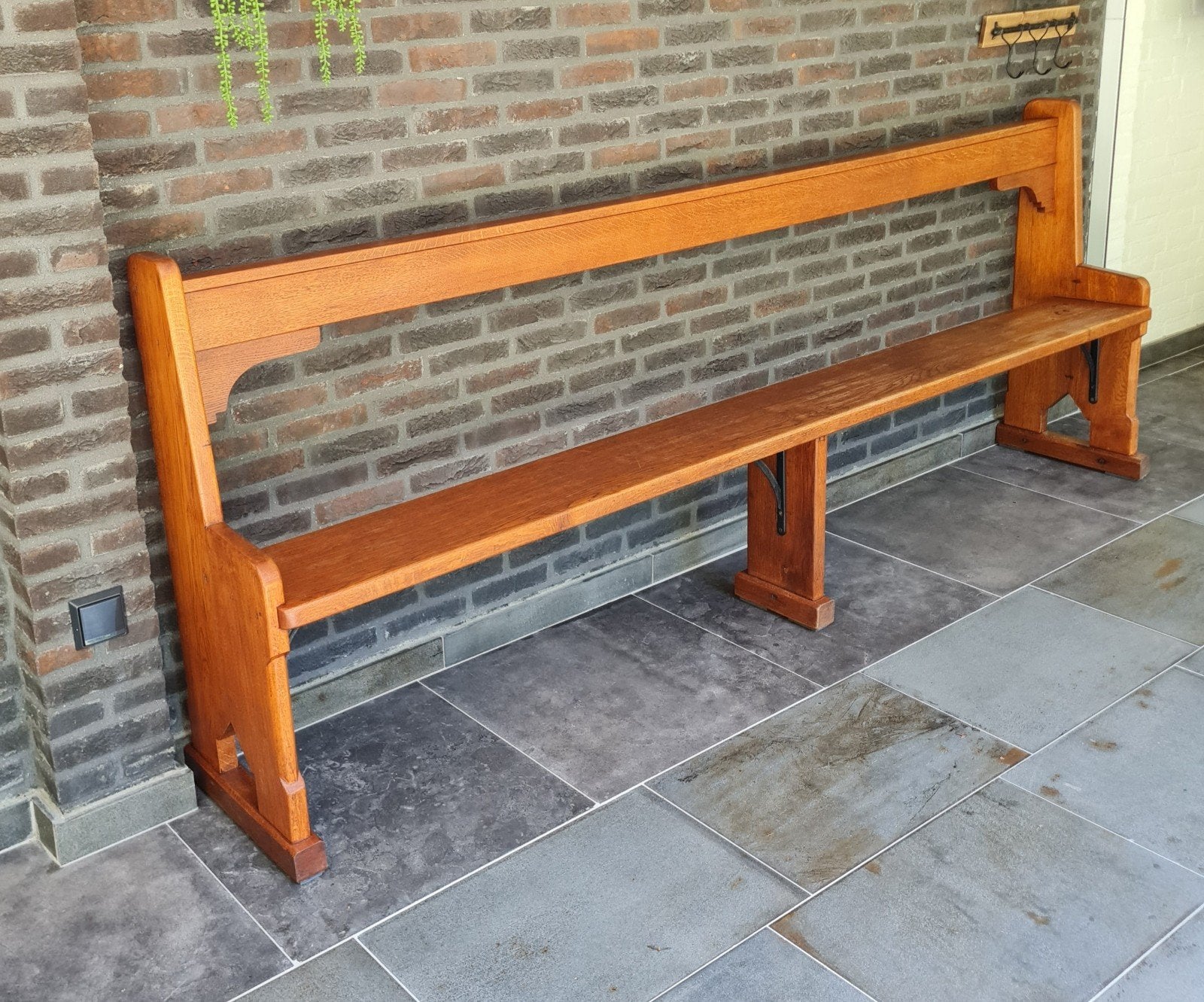 Robuuste houten kerkbank/eetkamerbank, Ophalen