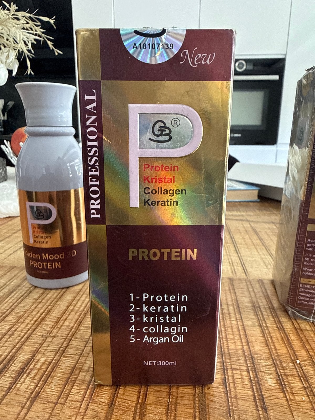 Golden Mood 3D Protein Kristal Collageen Keratine 300ml, Ophalen of Verzenden, Nieuw, Haarverzorger of -hersteller