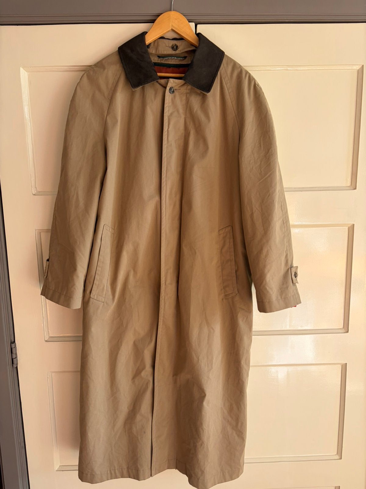Trenchcoat Wellington of Bilmore, Ophalen of Verzenden, Zo goed als nieuw, Maat 48/50 (M), Beige