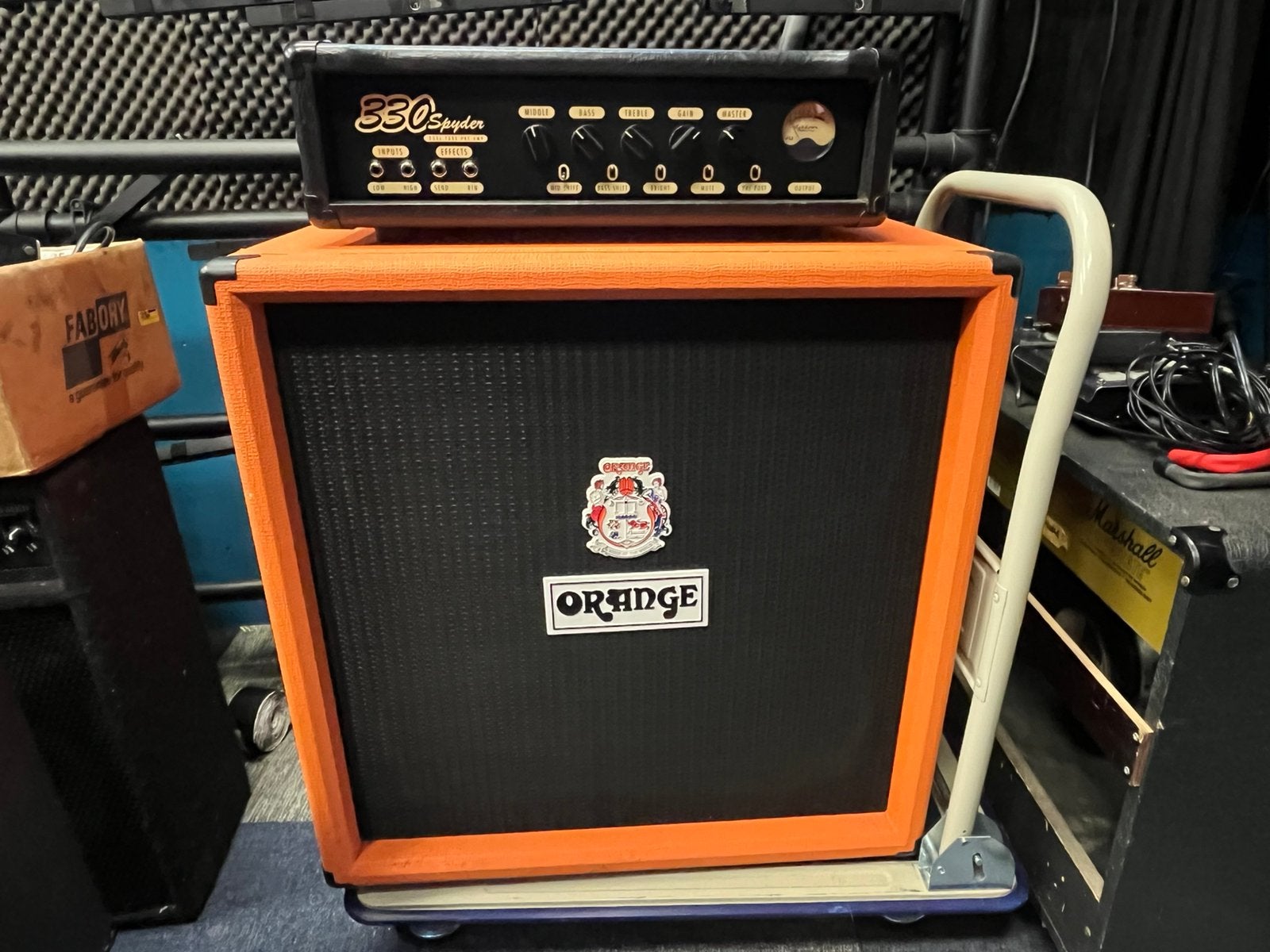 Basversterker set Ashdown Spyder 330 + Orange OBC410, Muziek en Instrumenten, Ophalen, Gebruikt, Basgitaar, 100 watt of meer