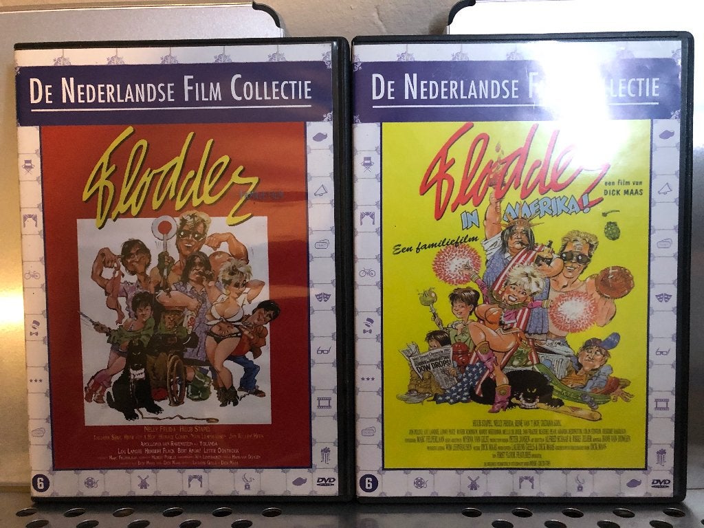 [DVD] Flodder en Flodder in Amerika, Cd's en Dvd's, Alle leeftijden, Zo goed als nieuw, 1940 tot 1960, Actie en Avontuur