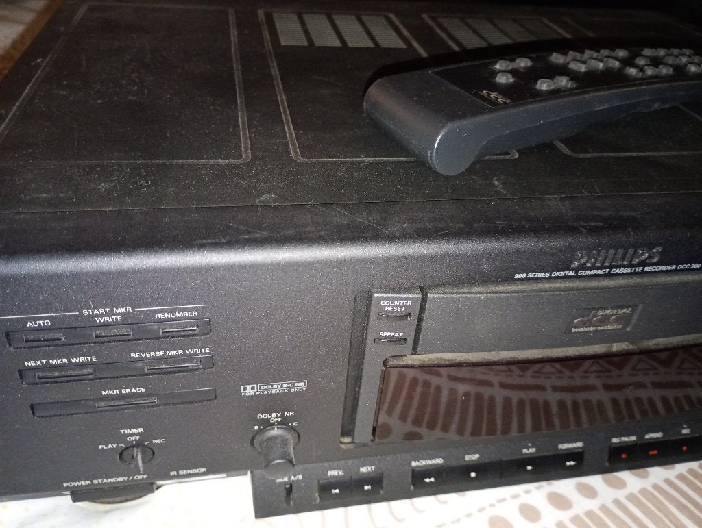 Aangeboden : Philips dcc 900 cassette recorder met werk, Ophalen, Enkel, Philips, Tiptoetsen