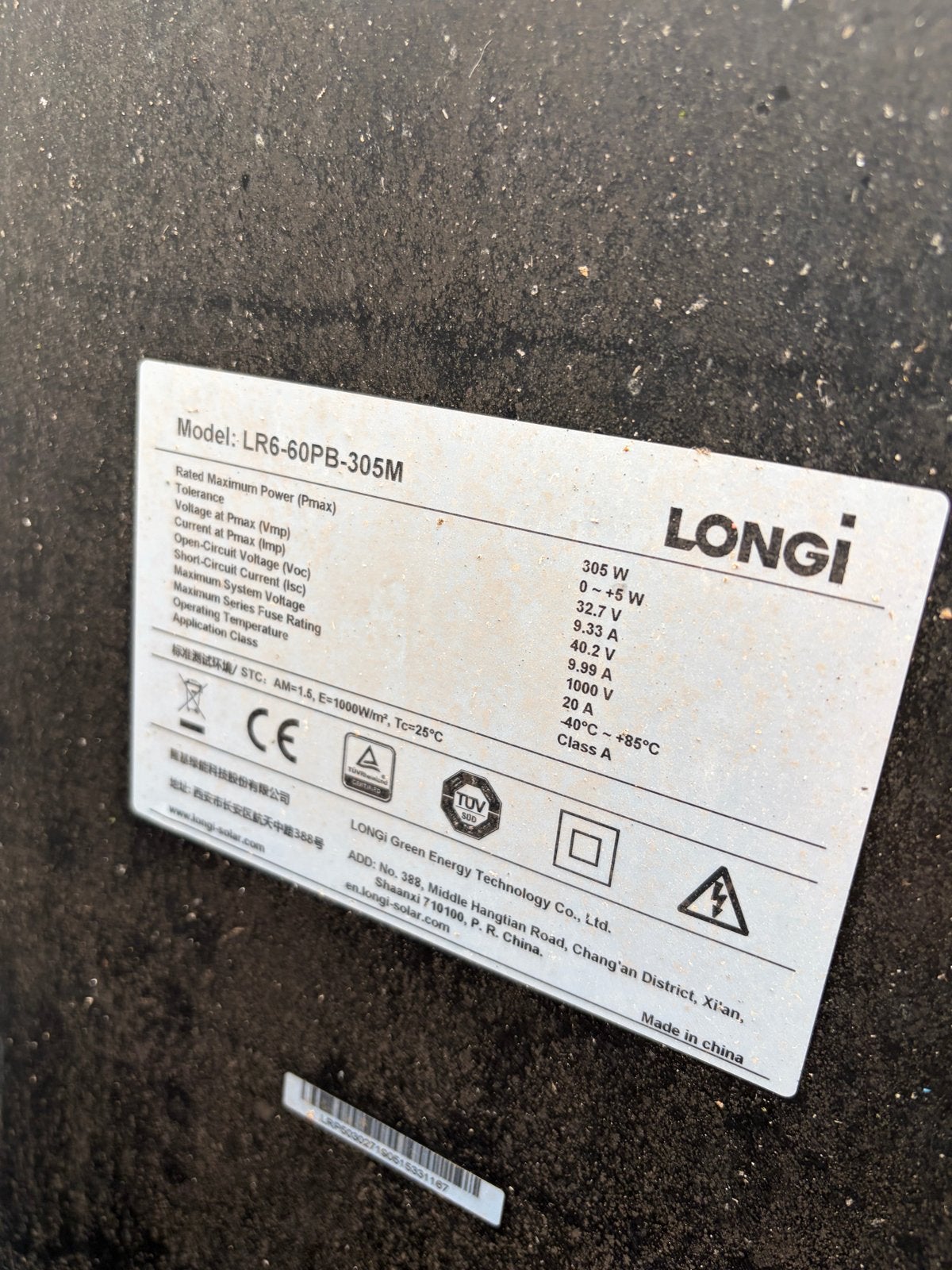 13 Zonnepanelen (305Wp) met Growatt omvormer (3500VA), Ophalen, Gebruikt, Compleet systeem, 200 wattpiek of meer