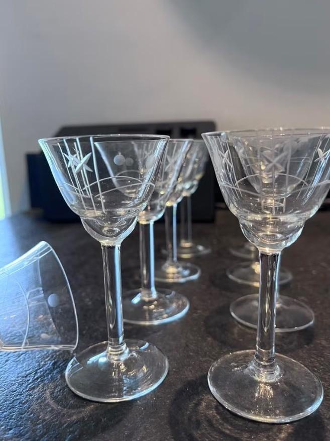 Hele oude antieke borrelglaasjes, Verzamelen, Glas en Borrelglaasjes, Ophalen, Borrel- of Shotglas