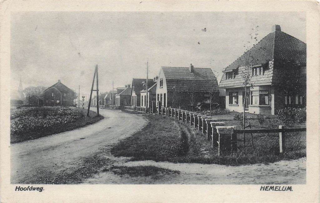 703-039-015 Hoofdweg Hemelum., Verzamelen, Verzenden, Voor 1920, Friesland