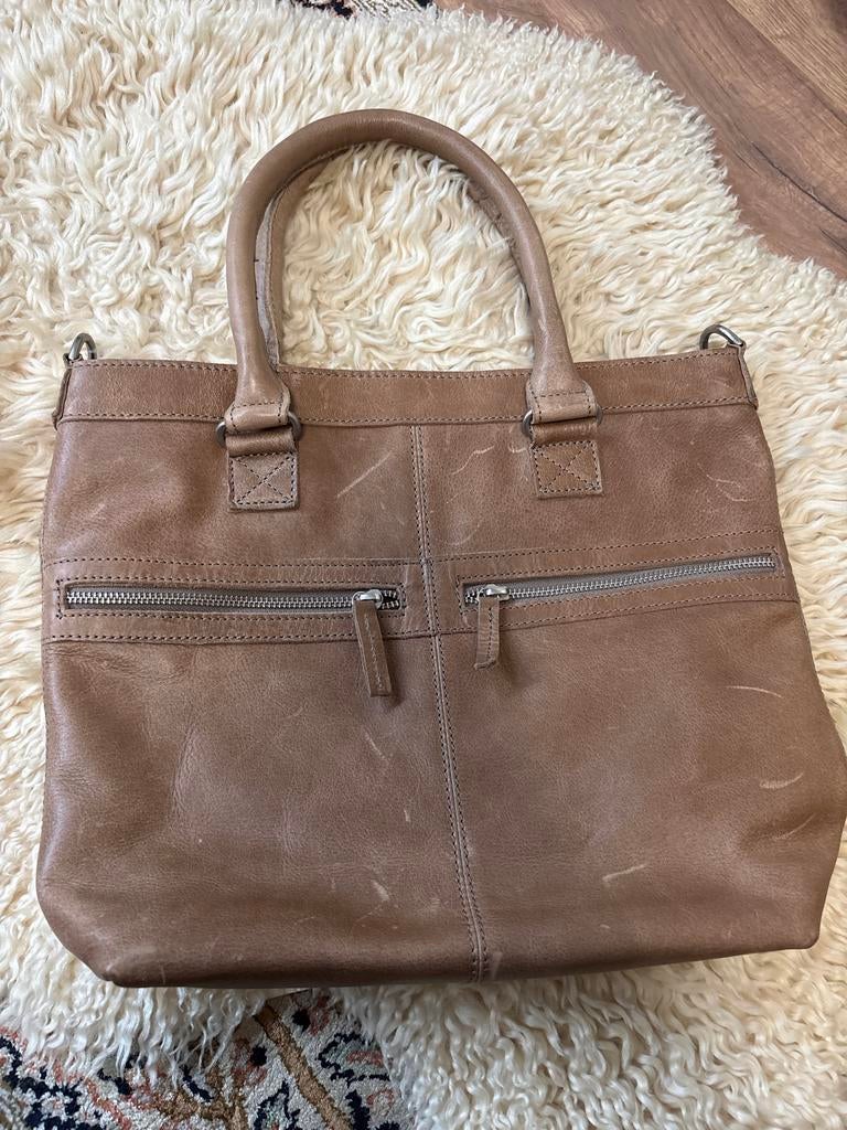 Nieuwe Cowboysbag Leren Handtas A4 Formaat Leverkleur, Ophalen of Verzenden, Nieuw, Bruin, Handtas