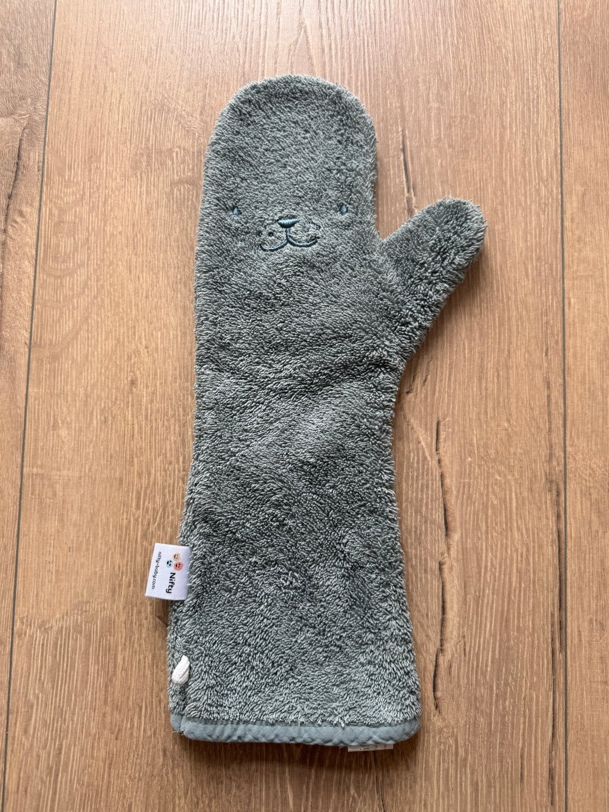 Nifty baby washandje groen - amper gebruikt, Ophalen of Verzenden, Gebruikt, Overige typen, Overige merken