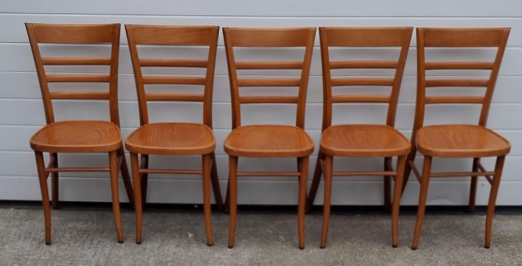 15 x Cafestoelen hout Thonet cafe stoelen bistro horeca, Bruin, Ophalen of Verzenden, Zo goed als nieuw, Vijf, Zes of meer stoelen