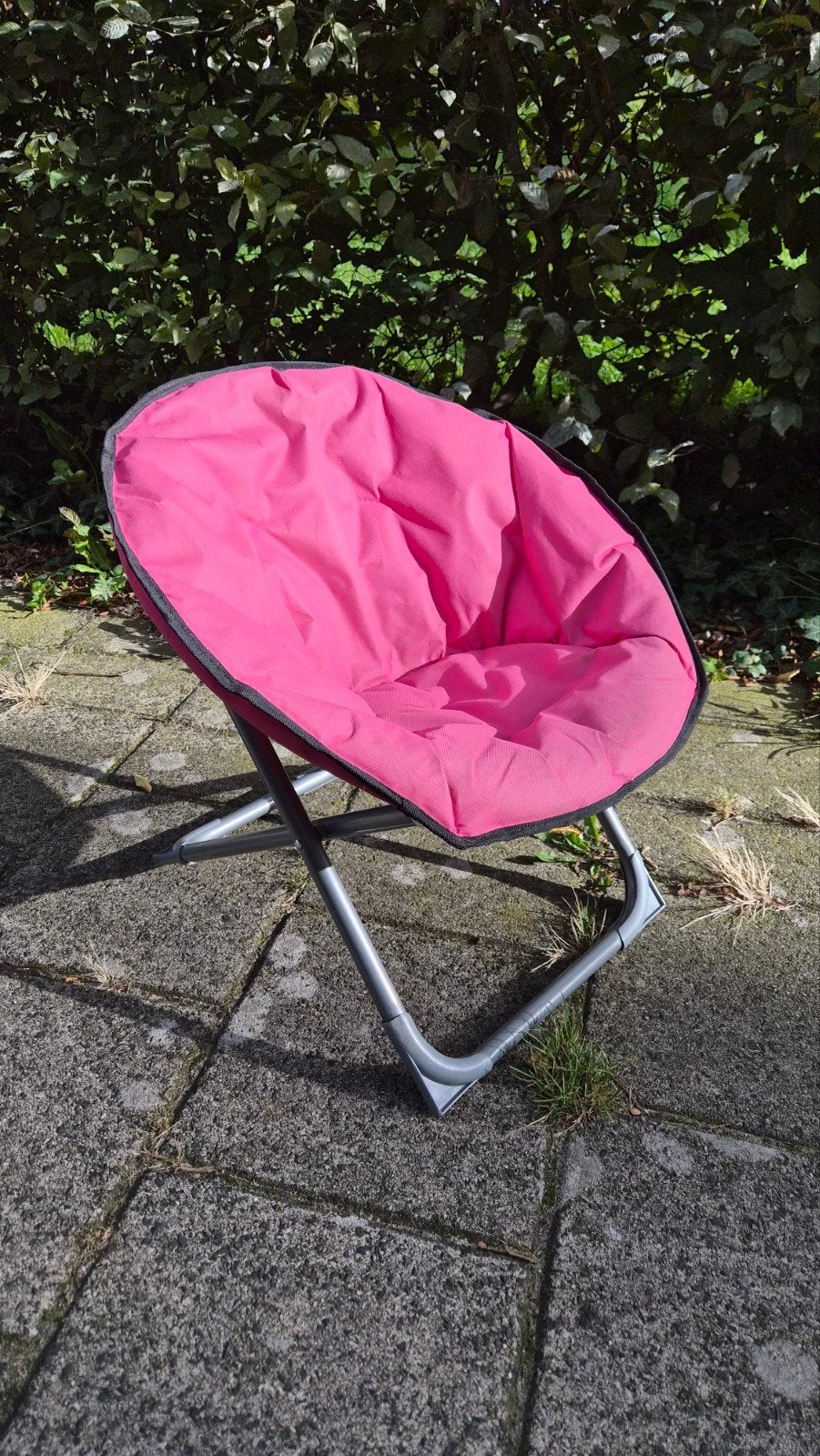 Roze kinder campingstoel - Opvouwbaar en lichtgewicht, Ophalen, Gebruikt, Campingstoel